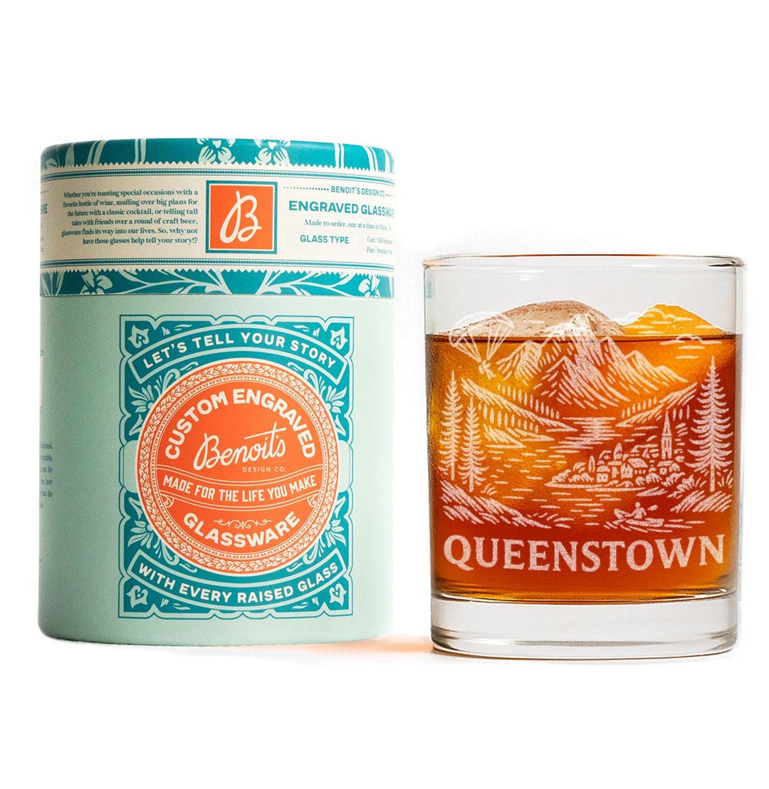 Queenstown New Zealand Glasses