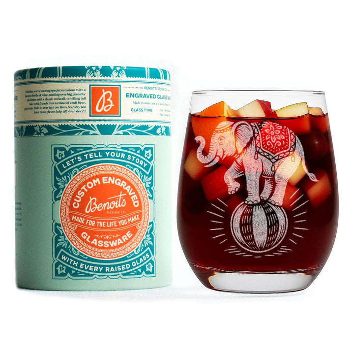 Circus Elephant Glasses
