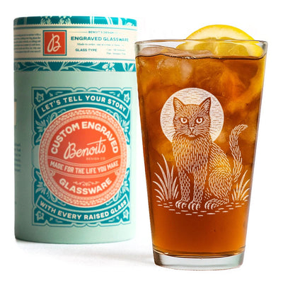 Black Cat & Moon Glasses