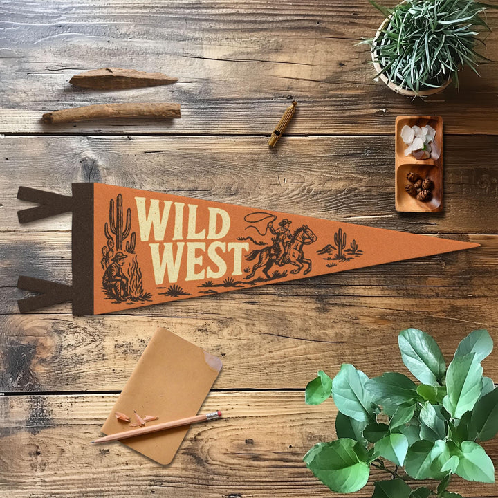 Wild West Felt Pennant