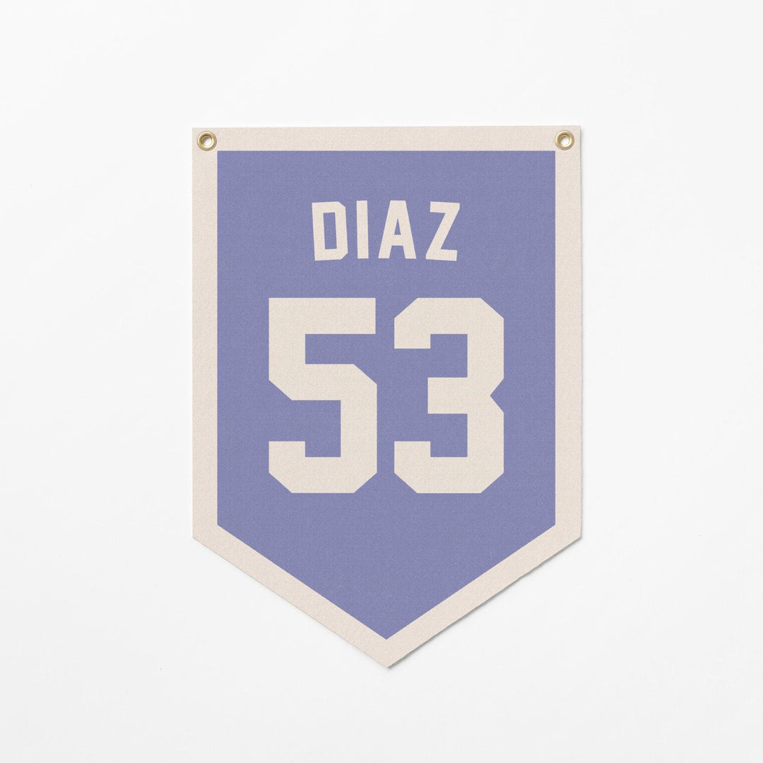 Custom Sports Jersey Style Felt Camp Banner