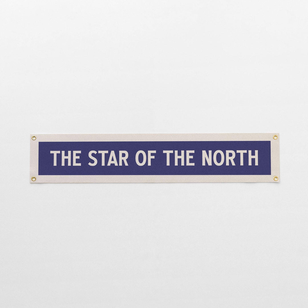 The Star of the North Felt Sign Banner