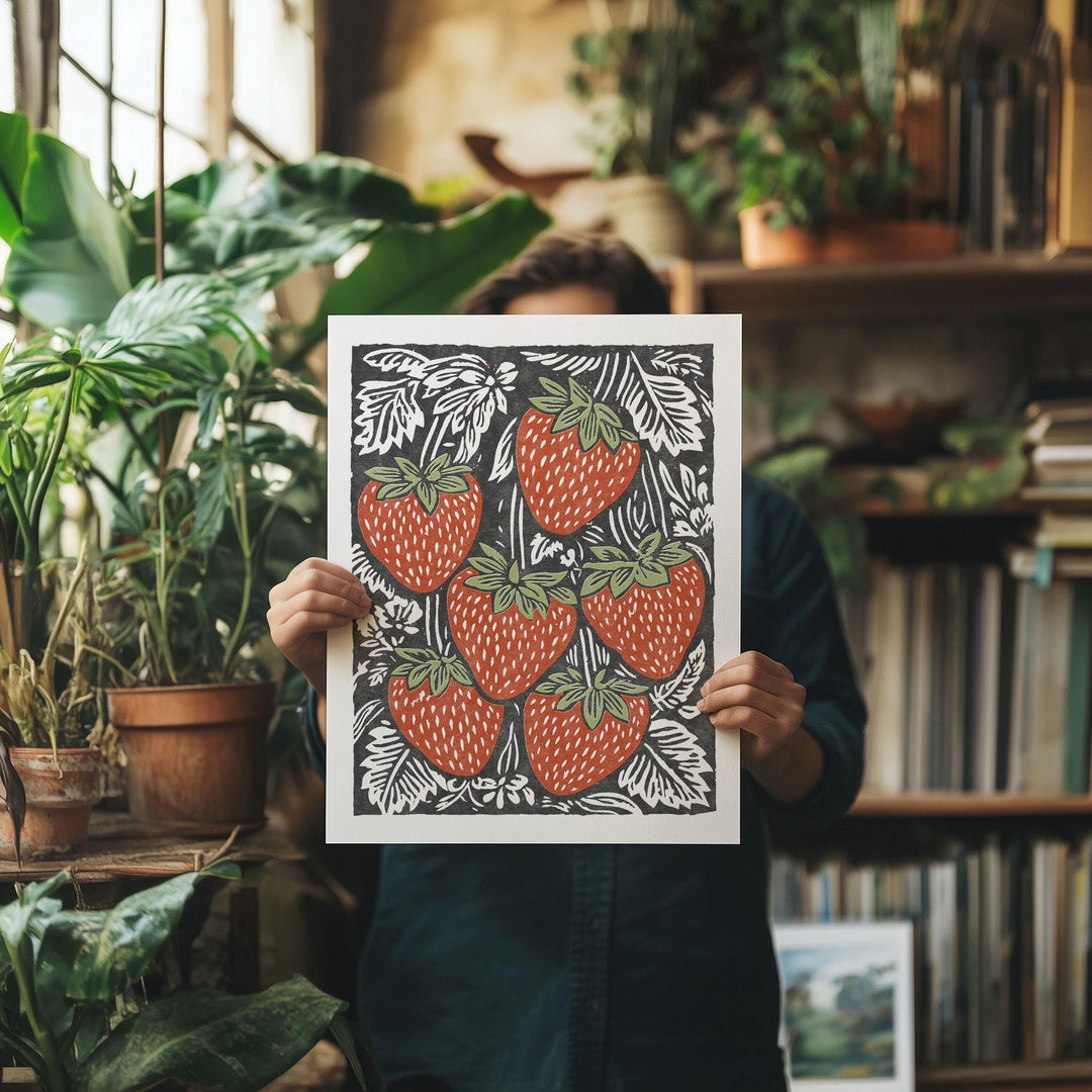 Strawberries Art Print