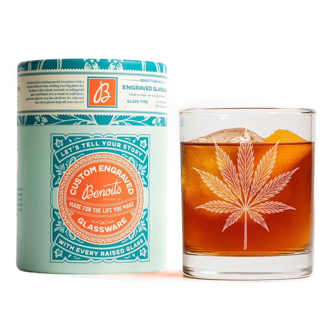 Cannabis Leaf Glasses