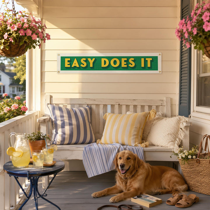 Easy Does It Felt Banner