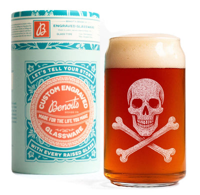 Skull & Crossbones Glass