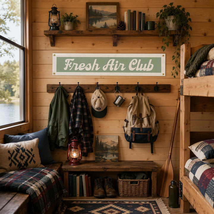 Fresh Air Club Felt Banner
