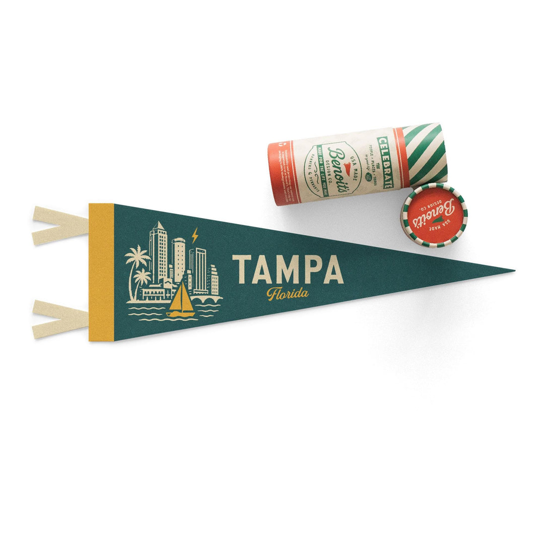 Tampa Florida Felt Pennant