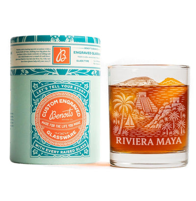 Riviera Maya Mexico Glass