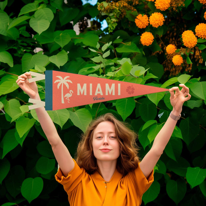 Miami, Florida Felt Pennant