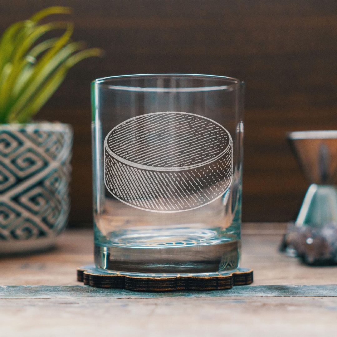 Hockey Puck Glasses