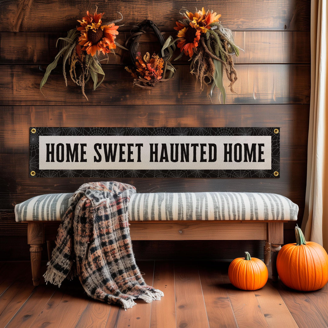 Home Sweet Haunted Home Felt Banner