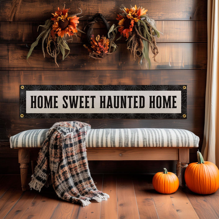 Home Sweet Haunted Home Felt Banner