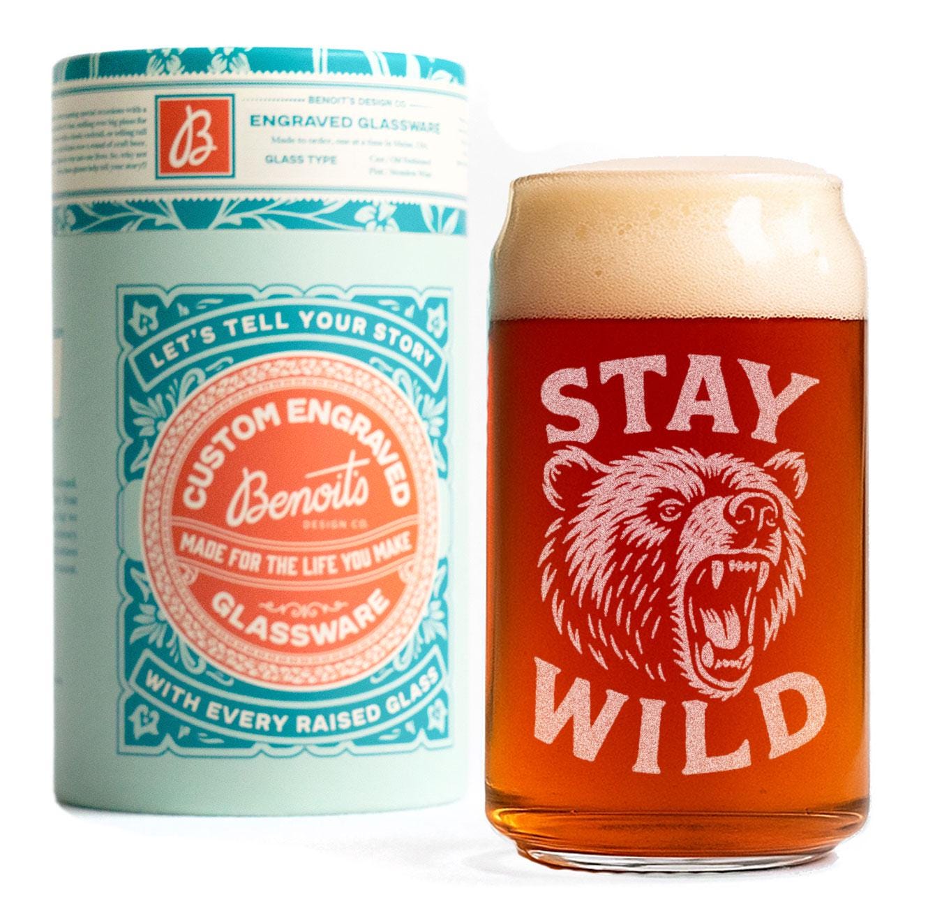 Stay Wild Glass