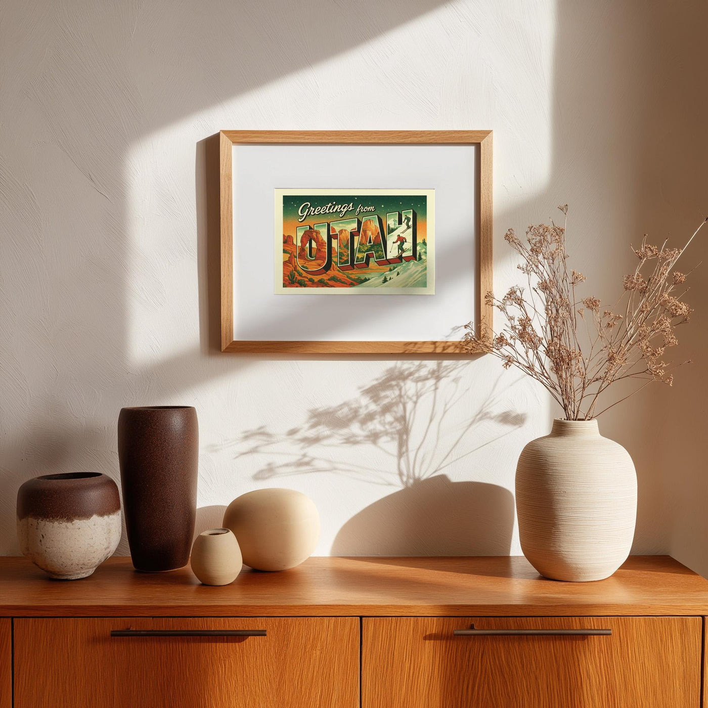 Utah Postcard Art Print