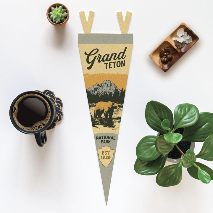 Grand Teton National Park Felt Pennant