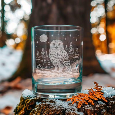 Snowy Owl Glass
