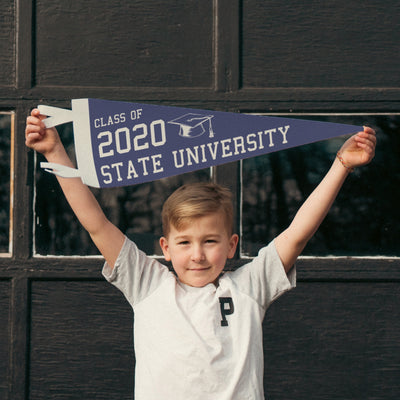 Custom Class of Gift Felt Pennant, Bold