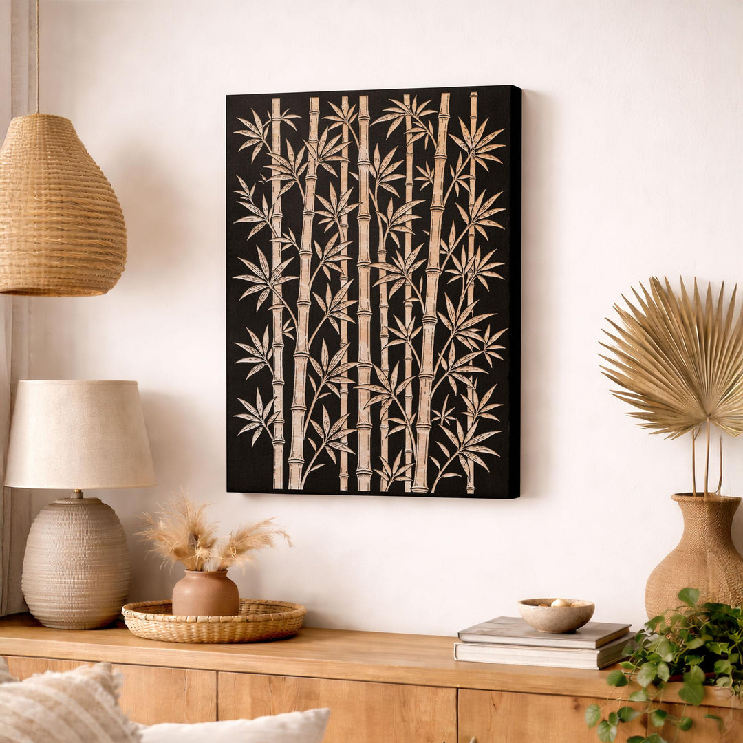 Bamboo Engraved Birch Art Panel