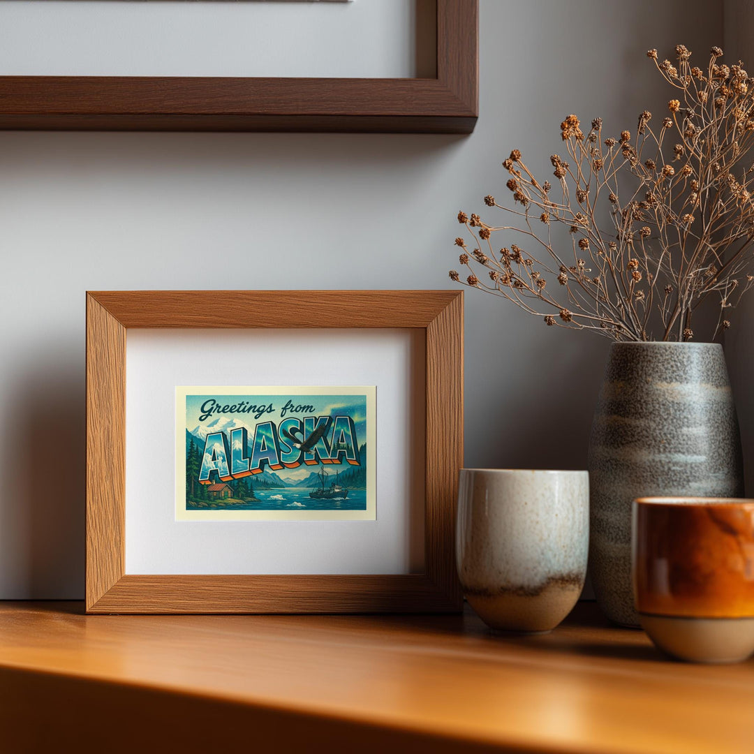 Alaska Postcard Art Print