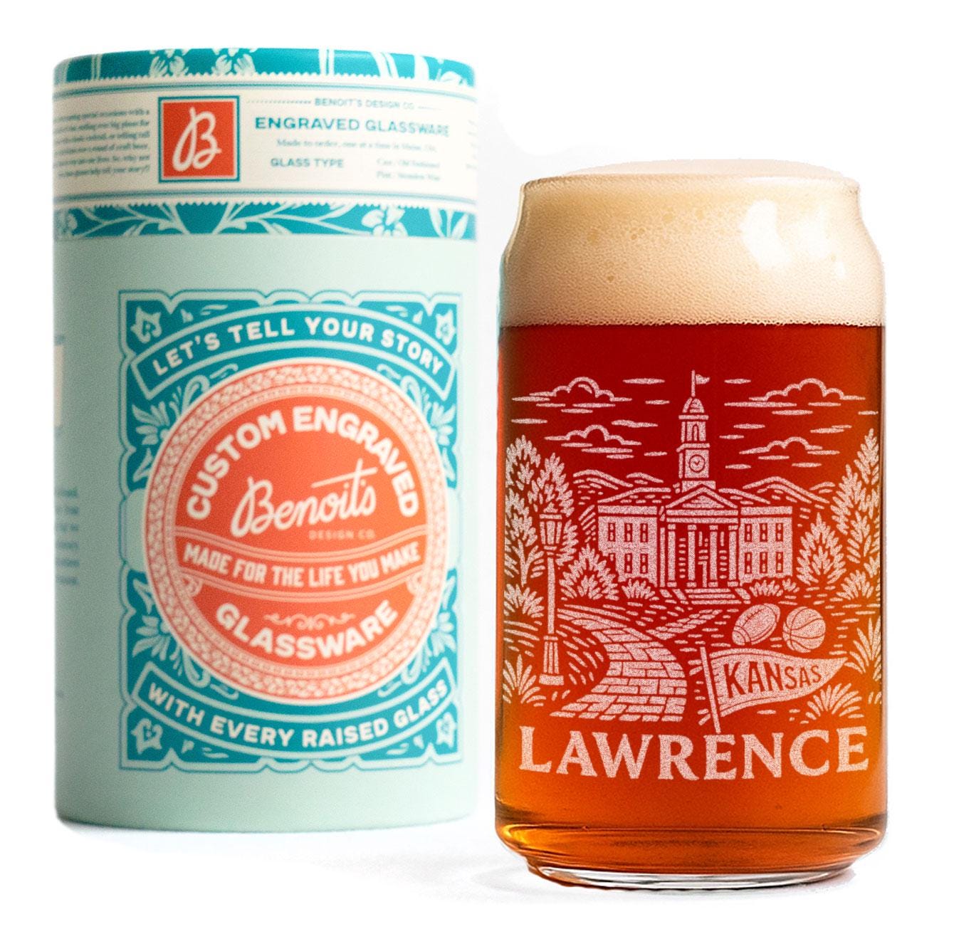 Lawrence Kansas Glass