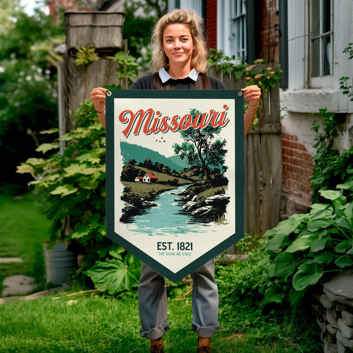 Missouri Felt Camp Flag