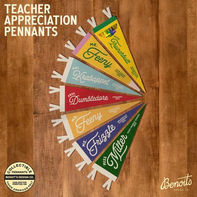 Custom Teacher Name Felt Pennant