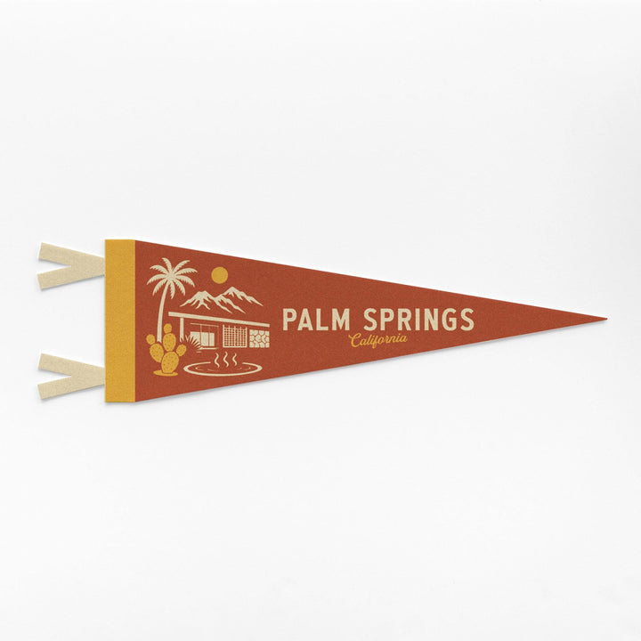 Palm Springs California Felt Pennant