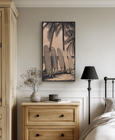 Surf Boards and Palm Trees Wall Art