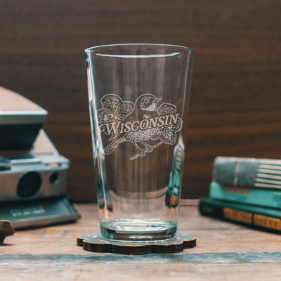 Wisconsin State Bird Glasses