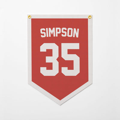 Custom Sports Jersey Style Felt Camp Banner