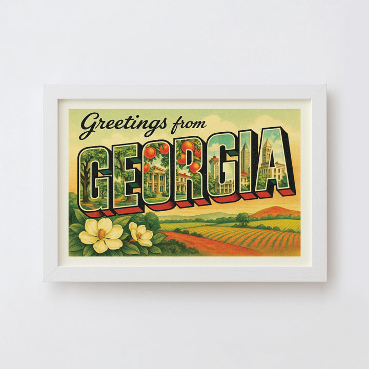Georgia Postcard Art Print