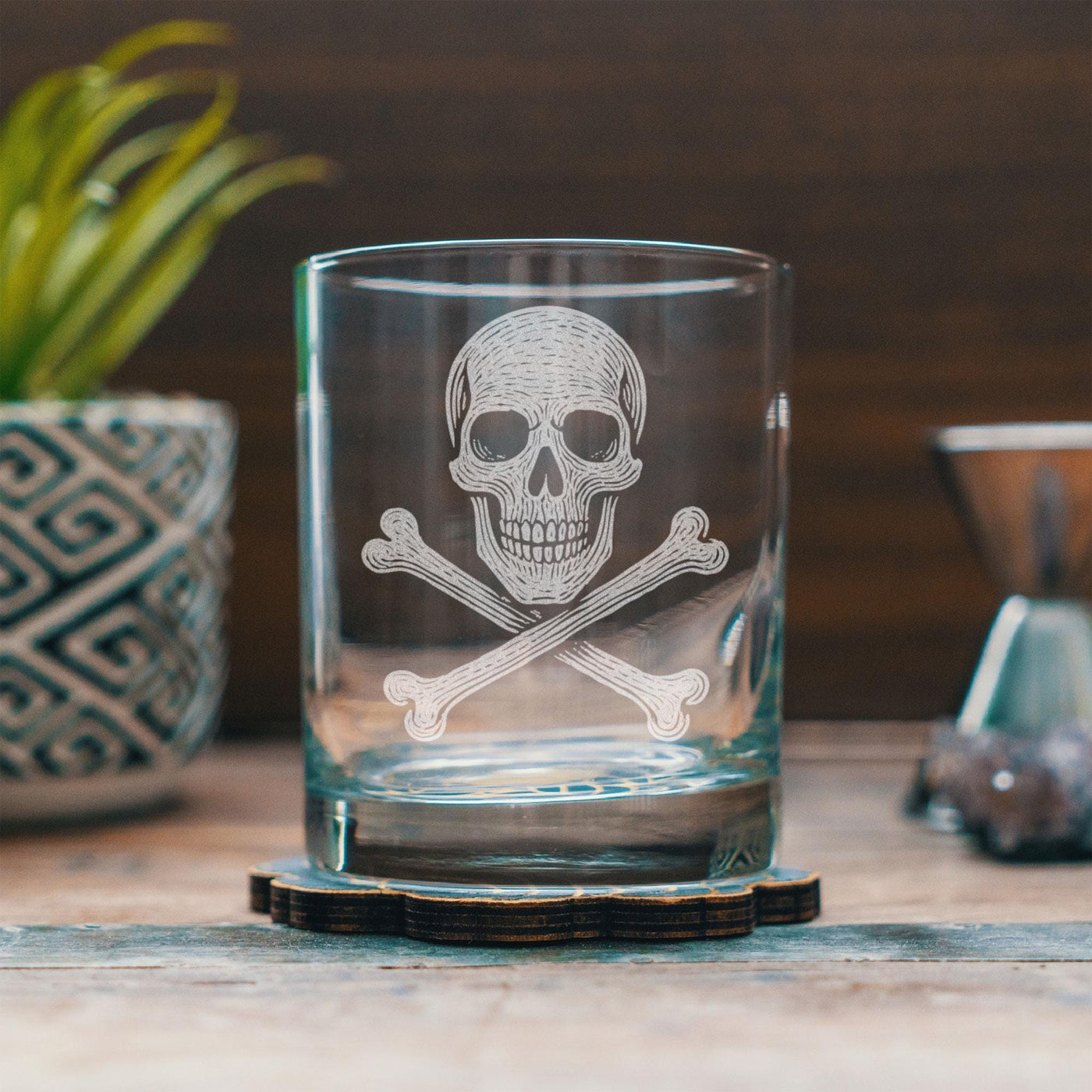 Skull & Crossbones Glass