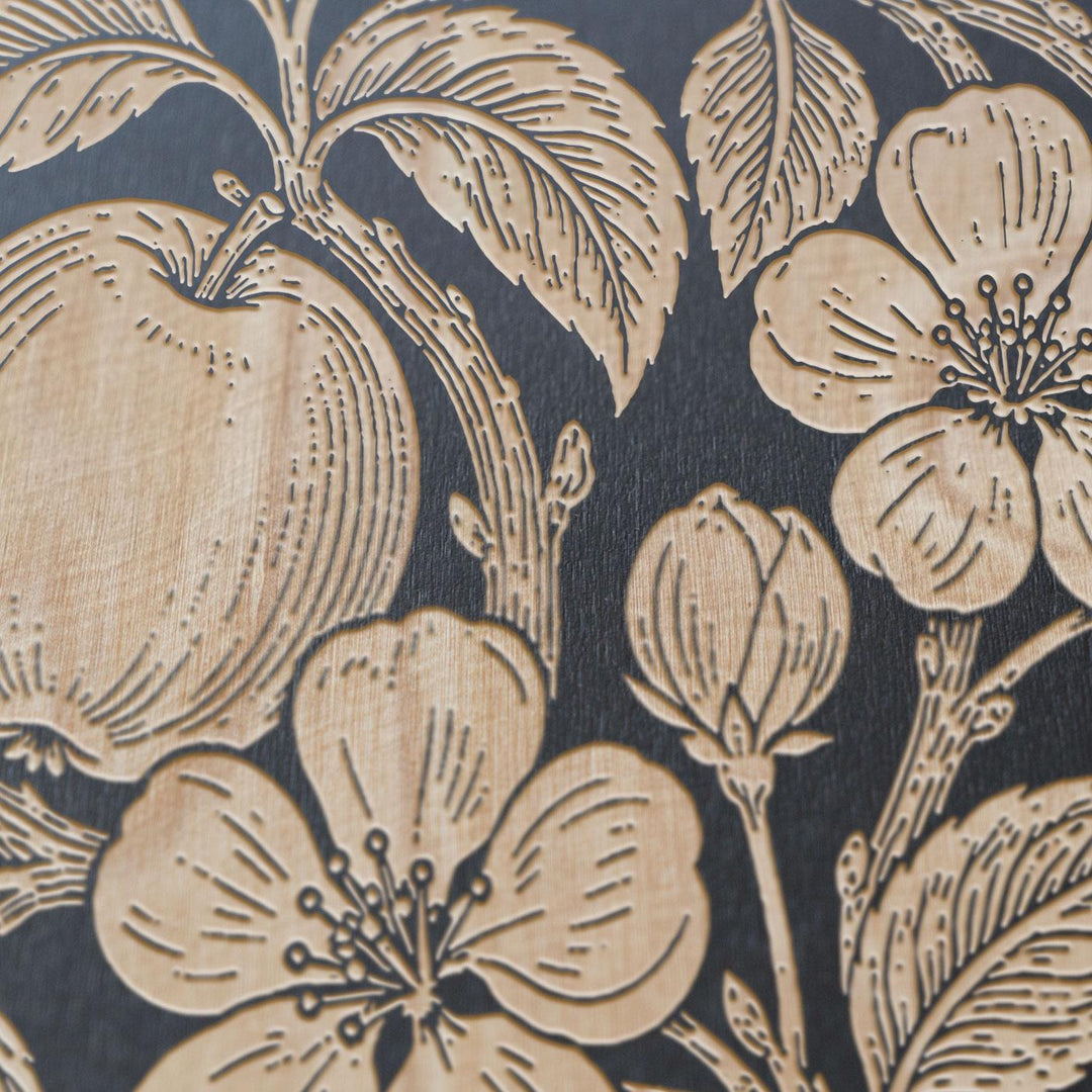 Apples Engraved Birch Art Panel