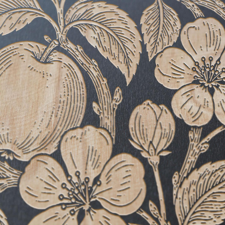 Apples Engraved Birch Art Panel