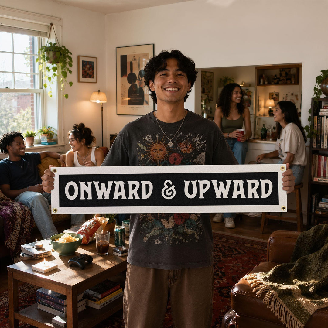 Onward &amp; Upward Felt Banner