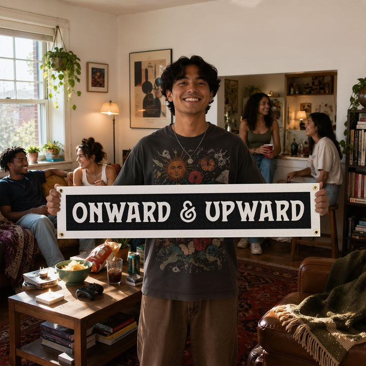 Onward &amp; Upward Felt Banner