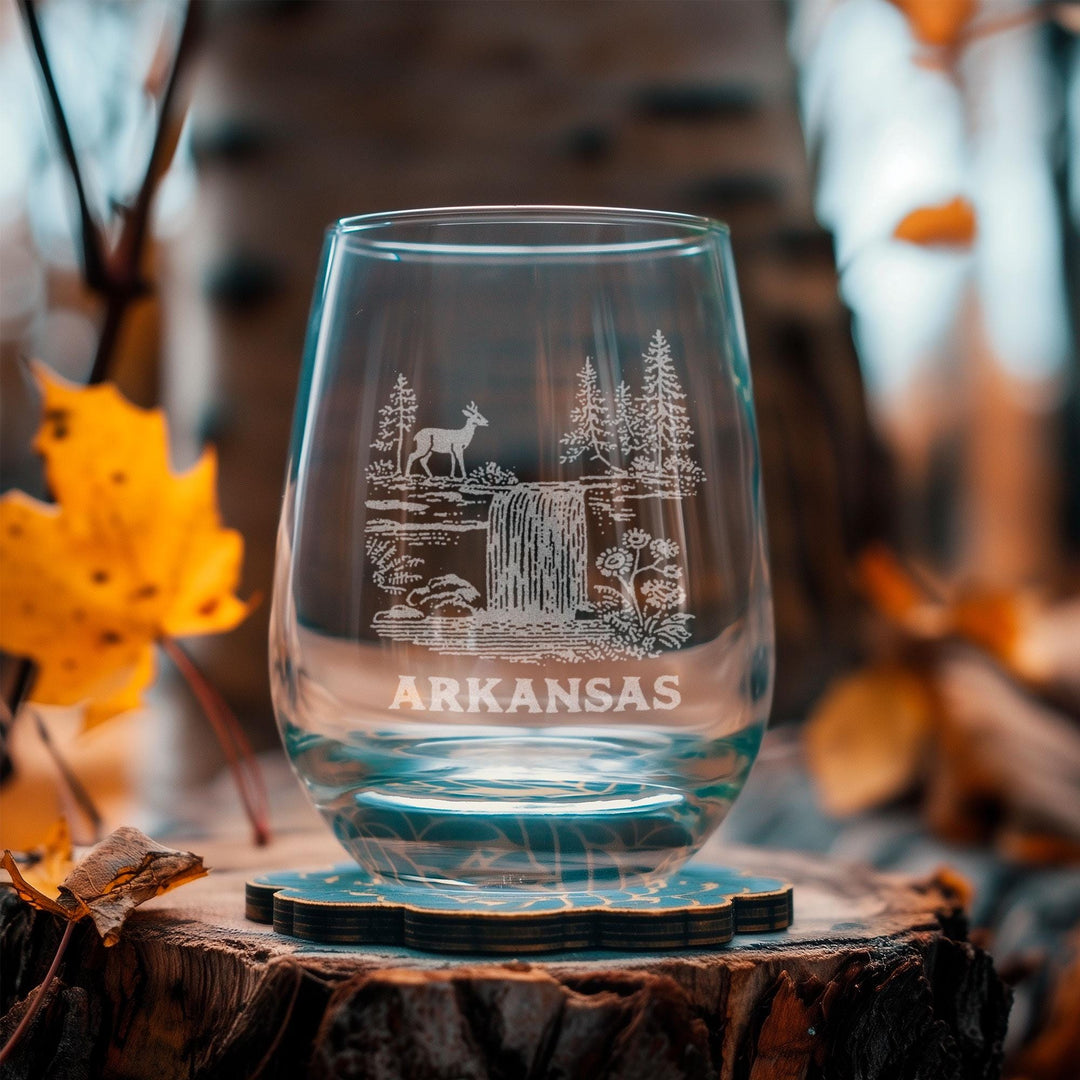 Arkansas State Whitetail Deer Glasses