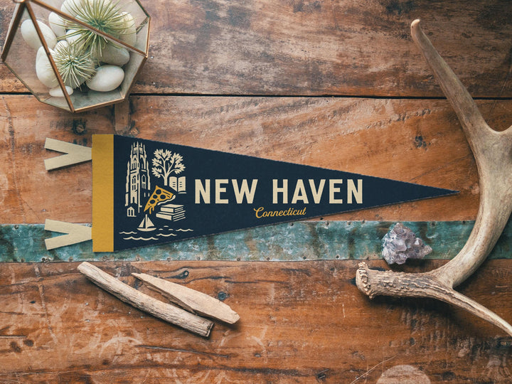 New Haven Connecticut Felt Pennant