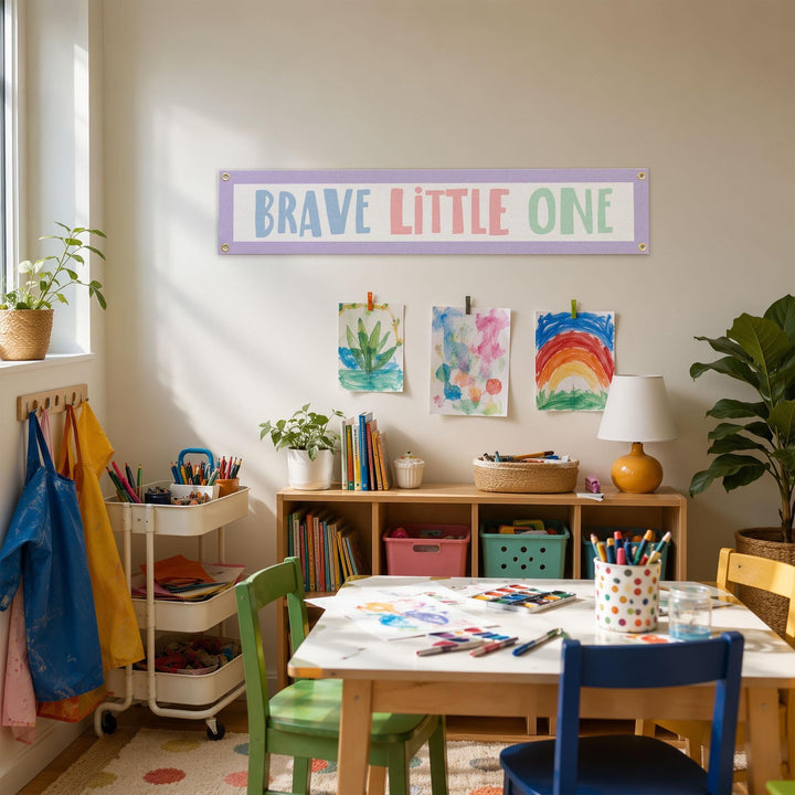Brave Little One Felt Banner