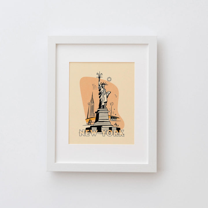 New York City Mid Century Travel Poster