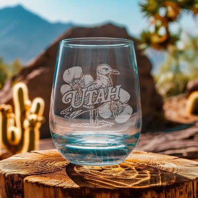 Utah State Bird Glasses