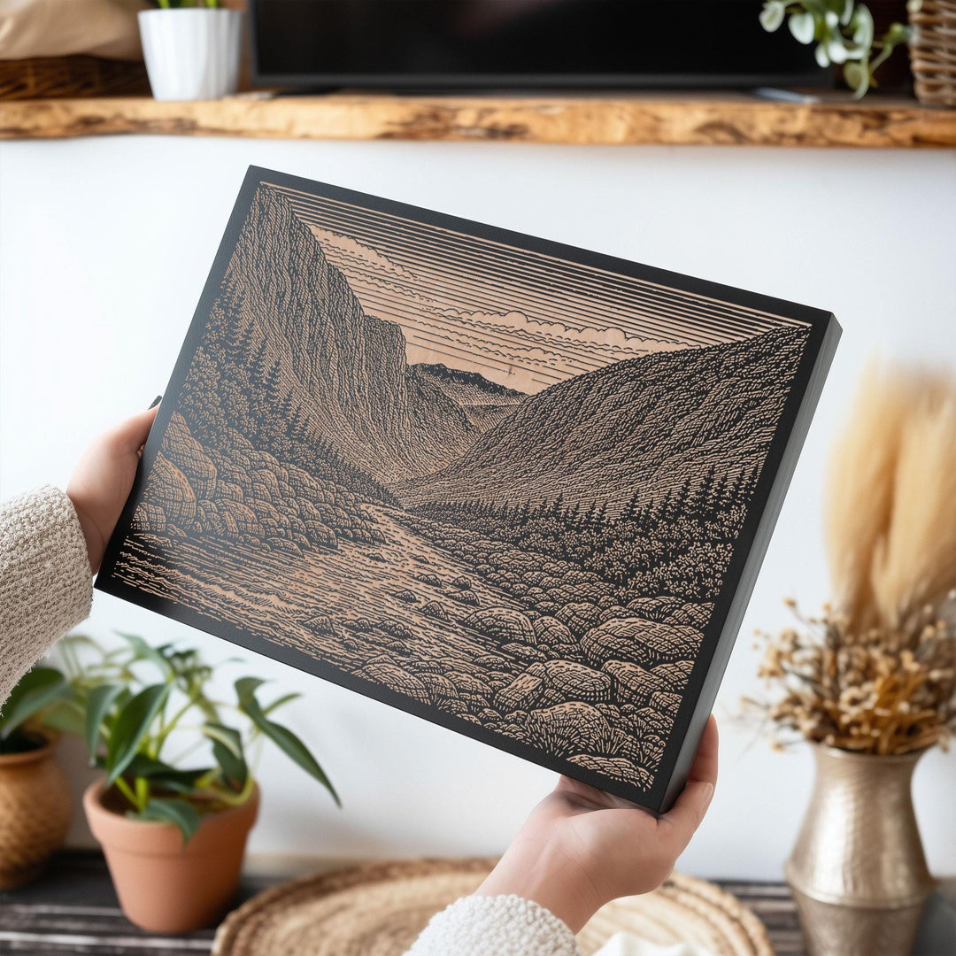 White Mountains Engraved Birch Art Panel