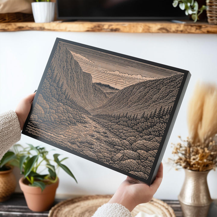 White Mountains Engraved Birch Art Panel
