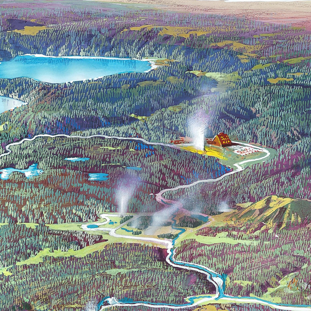 Yellowstone National Park Historic Art Print