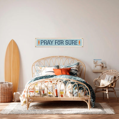 Pray For Surf Felt Sign Banner