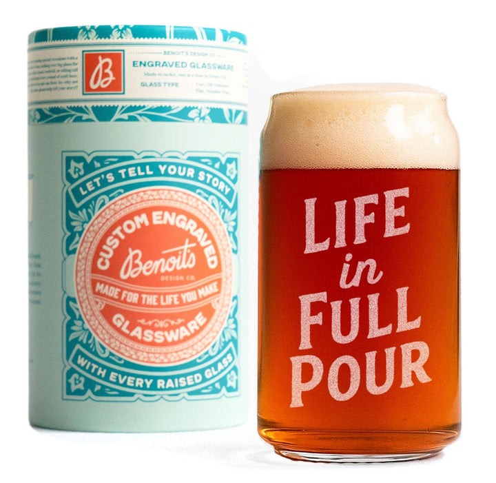 Life in Full Pour Glasses