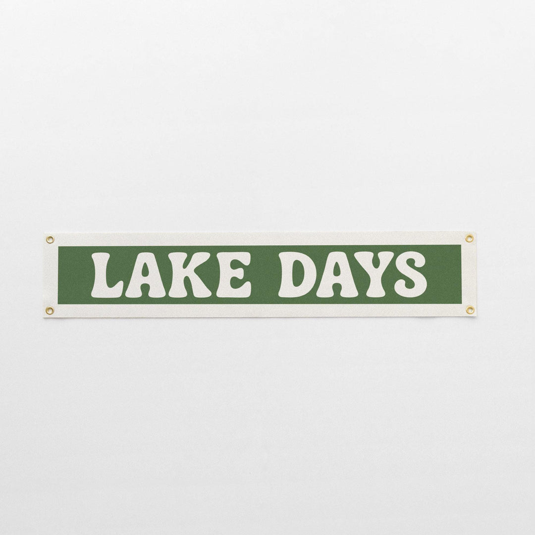 Lake Days Felt Banner