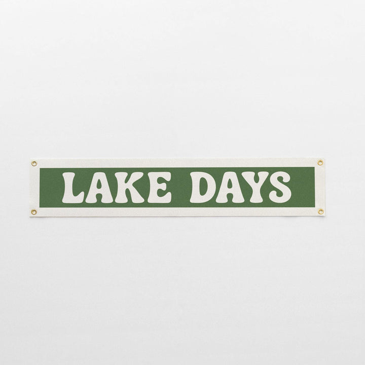 Lake Days Felt Banner