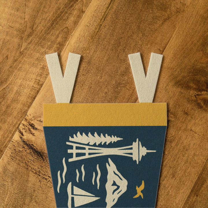 Seattle Washington Felt Pennant